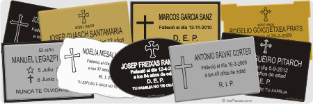 placas para cementerio sepulturas lapidas nichos - lasPlacas.com