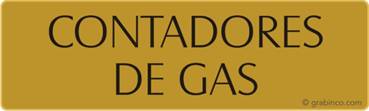 PLACA CONTADORES DE GAS Grabinco.com